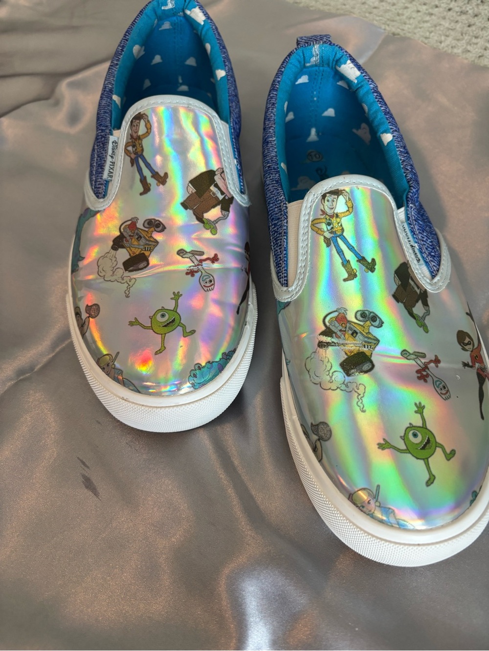 Disney Pixar Toy Story and more - Holographic Character Slip-On Shoes